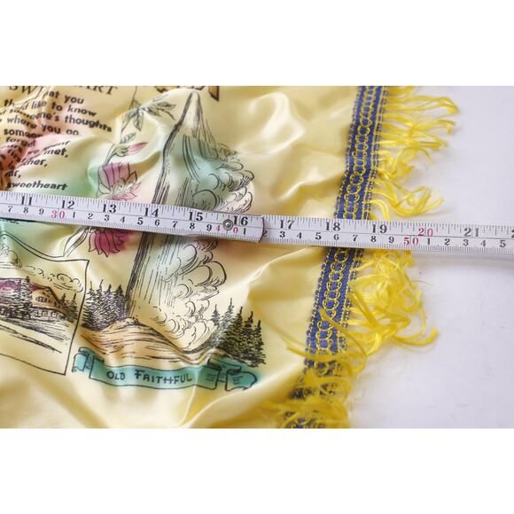 Yellowstone Park, Silk Handkerchief, Souvenir, Memorabilia, Accessory, SHC-026 - Picture 3 of 4